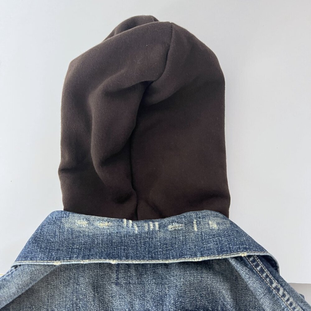 Sz S - Ralph Lauren Denim & Supply Southwest Knit-Sleeve Trucker Denim Jacket‎ - Picture 11 of 13